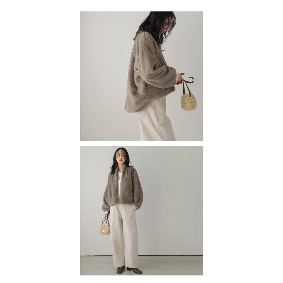 アウター ボア フェイクファー 高見え ショート丈 【lsotaw24-922