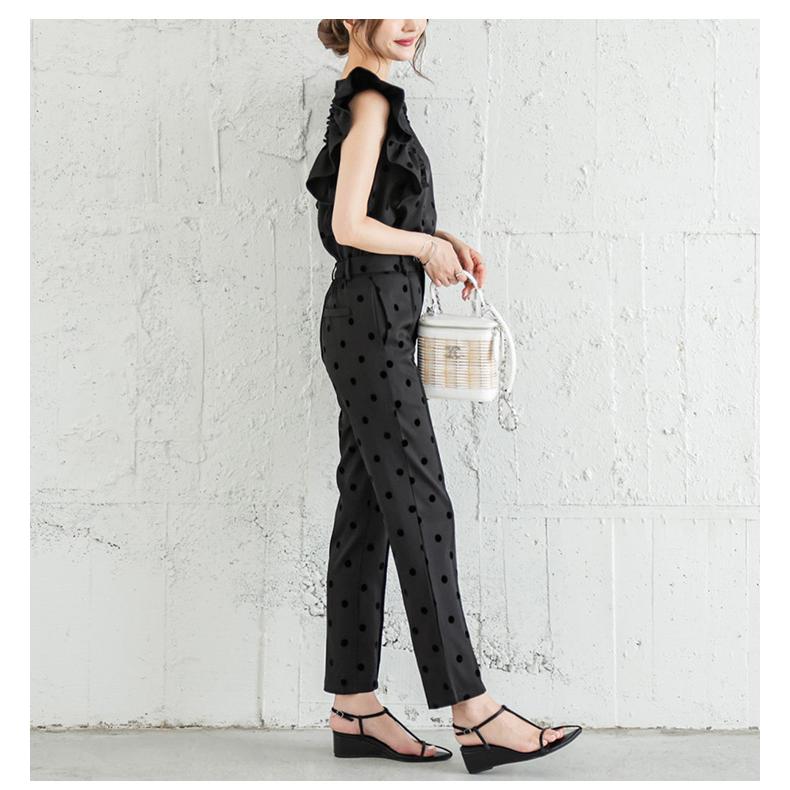 フロッキードットセットアップ セットアイテムレディース 【即納