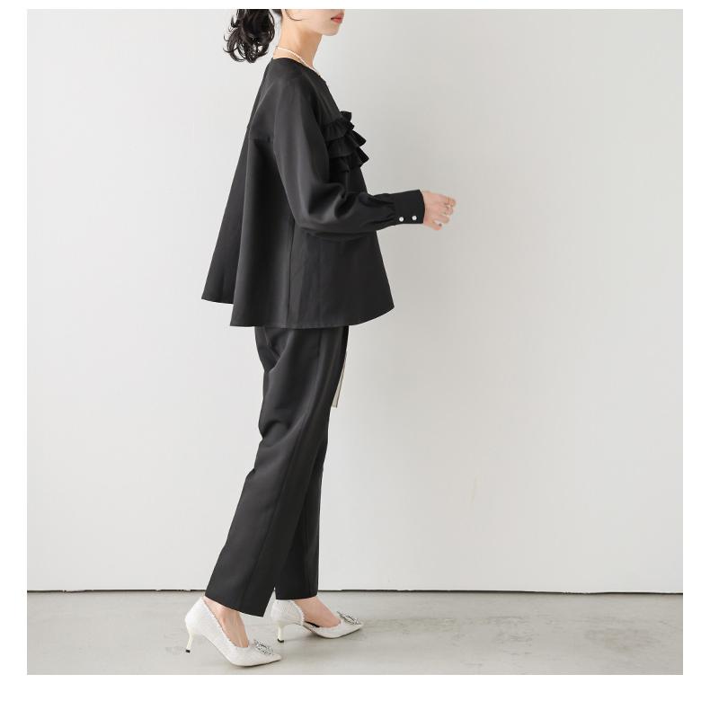 セットアップ オフィス オケージョン スラックス パンツ パール