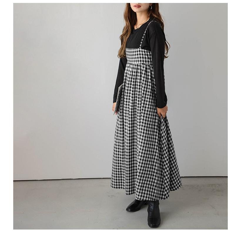 キャミソールワンピース ワンピ ノースリーブ【lssr210-716