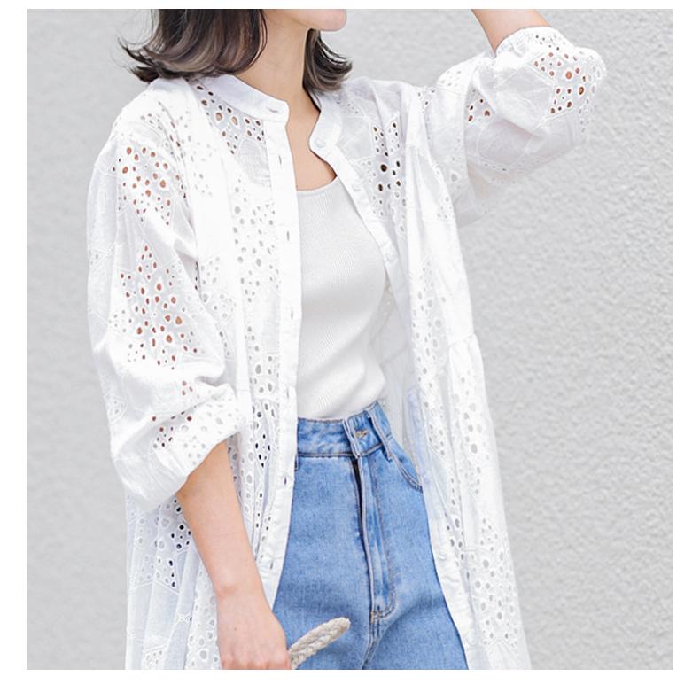 カットワークレース ワンピース ロングワンピース ロング 7分袖