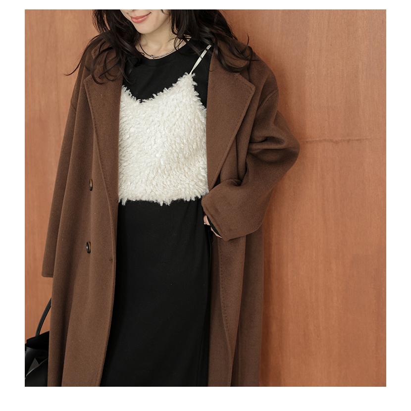 フェイク ファー キャミトップス キャミソール トップス【lstp304-424