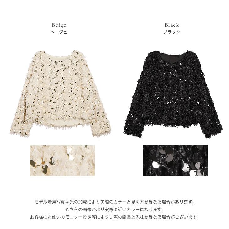 美品★ブルネロクチネリ★スパンコール★クロップド丈プルオーバー★ゆったり 春夏半額SALE対象】［AMELY by La-gemme］プルオーバー