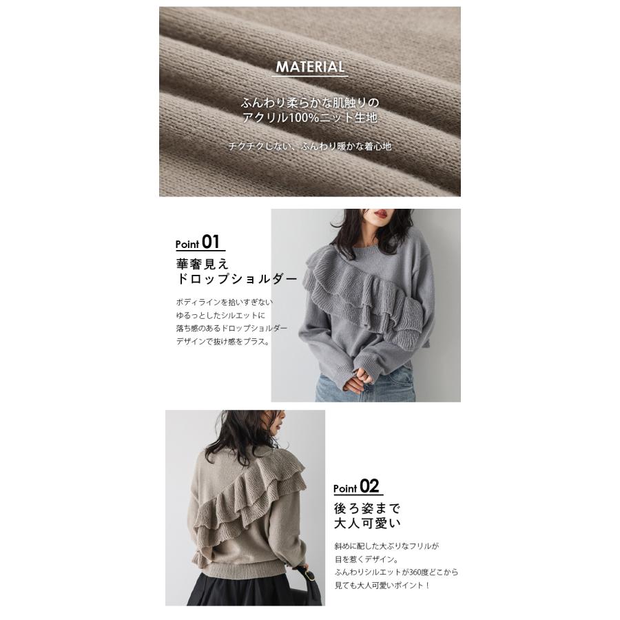 3.1 Phillip Lim アルパカ混 アシンメトリーフリルニット 3.1 Phillip Lim アルパカ混 アシンメトリーフリルニット - メルカリ