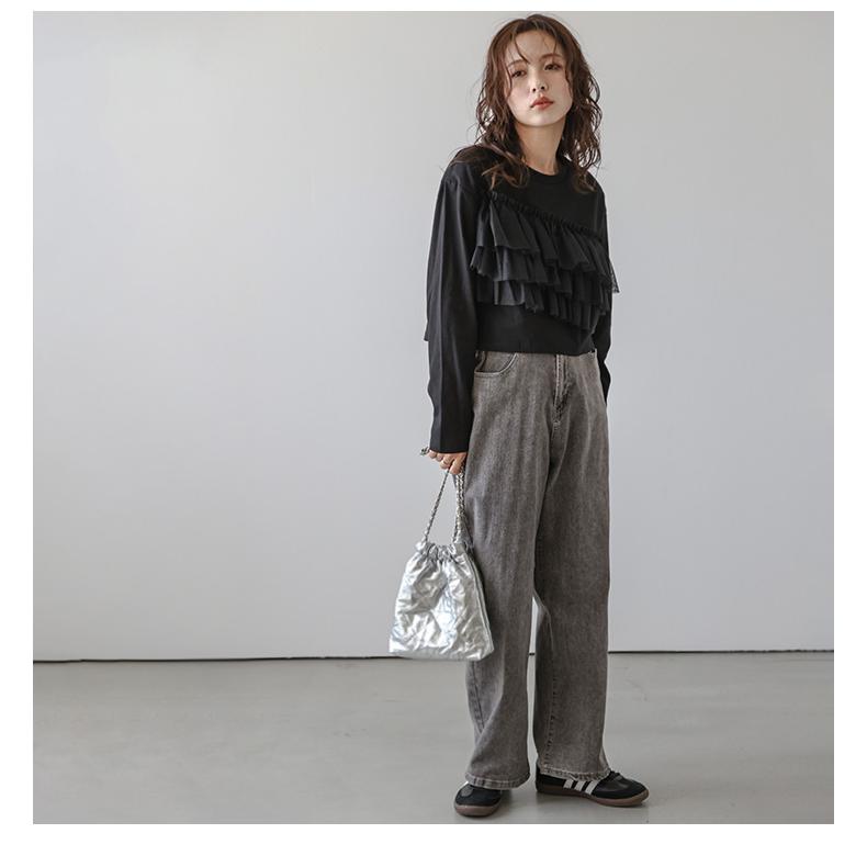 【送料無料】2025年春夏新作 チュール半袖トップス トップス Tシャツ チュール 可愛い長袖 半袖 2025春夏新作