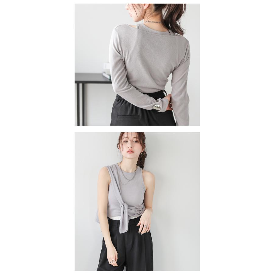 タンクトップ ロンT セット シアーニット アメスリ 【lstpss25-1148