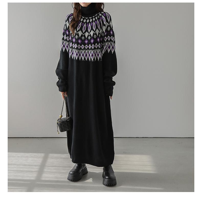 ロング　ニット　ワンピース ワンピース ニット ニットワンピース ロング【lswp210-593】【即納：1