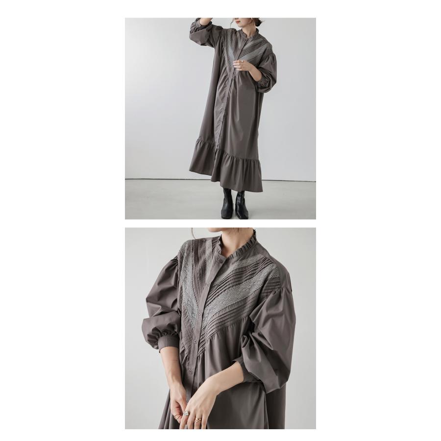 マーレット シャツワンピース ティアードフリル ボタンアップ マーレット シャツワンピース ティアードフリル ボタンアップ