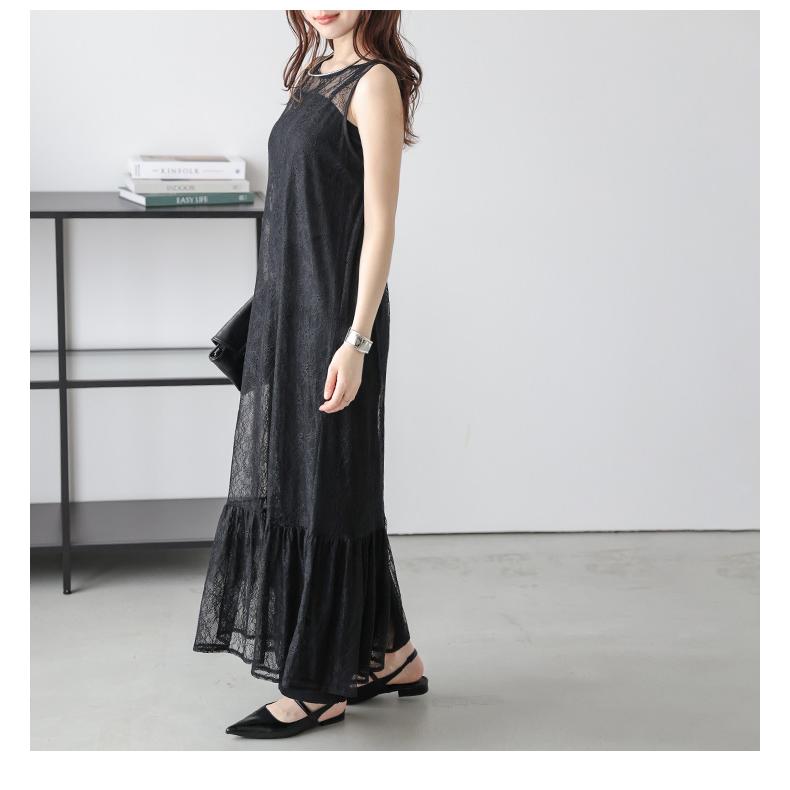 レース 花柄 ワンピース ロングワンピース オケージョン【lswpss25