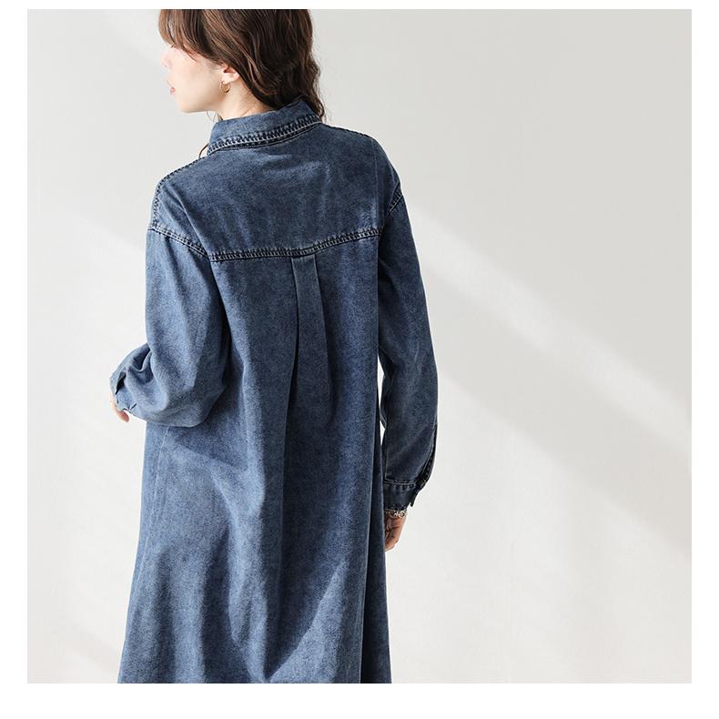 エスアールスタジオ S.R. STUDIO  WT164C-W0011-410 ノンウォッシュデニム長袖シャツ レディース XS JIL SANDER（ジルサンダー） ジルサンダー+ ロングコットンシャツ