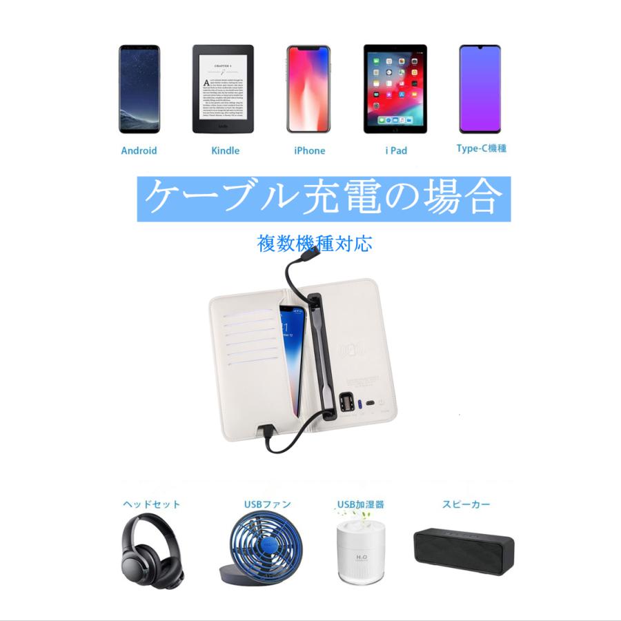 充電機能付き 長財布 バッテリー 長財布 メンズ 大容量 女性