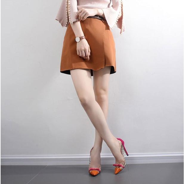 12cmヒール パンプス ピンヒール クリア リボン ハイヒール スタッズ