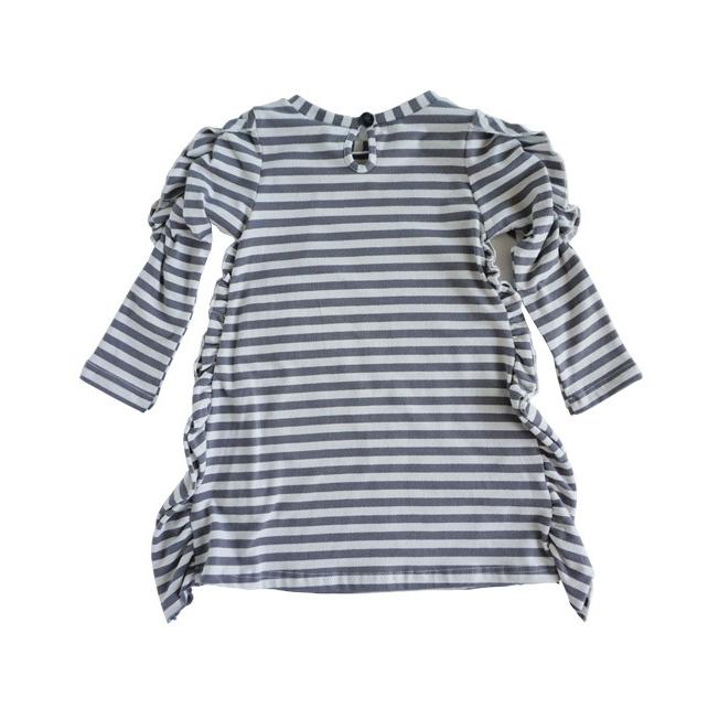 Deux par Deux (デューパーデュー)Gray Stripes Jersey Dress |  | 01