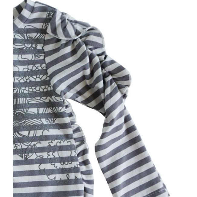 Deux par Deux (デューパーデュー)Gray Stripes Jersey Dress |  | 02