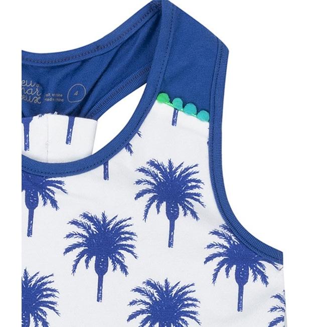 Deux par Deux (デューパーデュー)Palm tree printed Jersey dress｜sugardays｜04