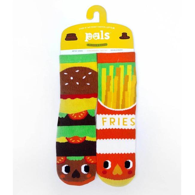 Pals(パルス)Burger & Fries mismatch socks｜sugardays｜02