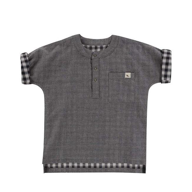 Turtledove London【タートルダヴロンドン】Reversible check/chambray shirt | 