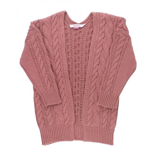 Ruffle Butts【ラッフルバッツ】Mauve chunky オープンスタイルニットカーディガン |  | 01