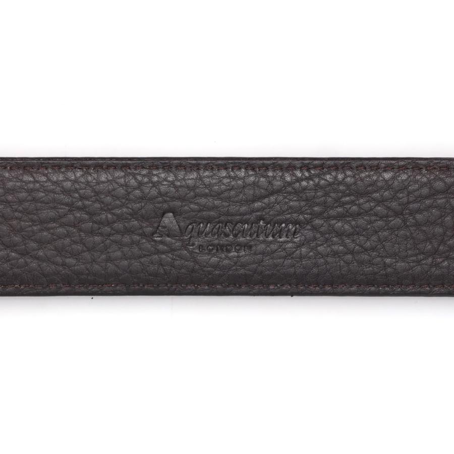 AQUASCUTUM アクアスキュータム ベルト レザーベルト メンズ 本革 日本製 LEATHER BELT ブラック ダーク ブラウン 黒 AQ-4100123｜sugaronlineshop｜06