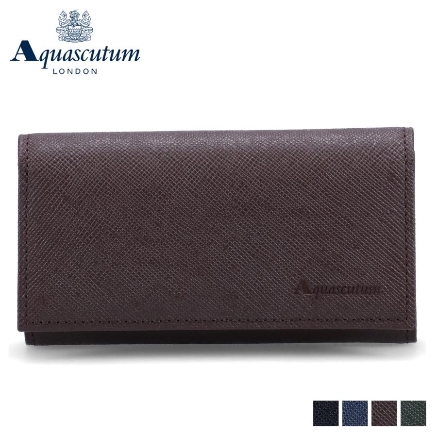アクアスキュータム AQUASCUTUM キーケース キーホルダー 三つ折り バーミンガム メンズ 5連 本革 AQ-508020 Aquascutum（アクアスキュータム） キーケース キーホルダー 三つ折り