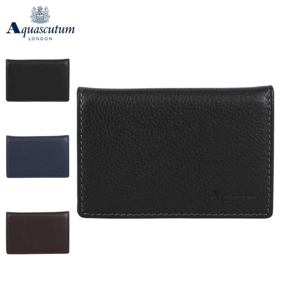 カードケース　定期入れ　名刺入れ　アクア Aquascutum（アクアスキュータム） パスケース カードケース 名刺入れ