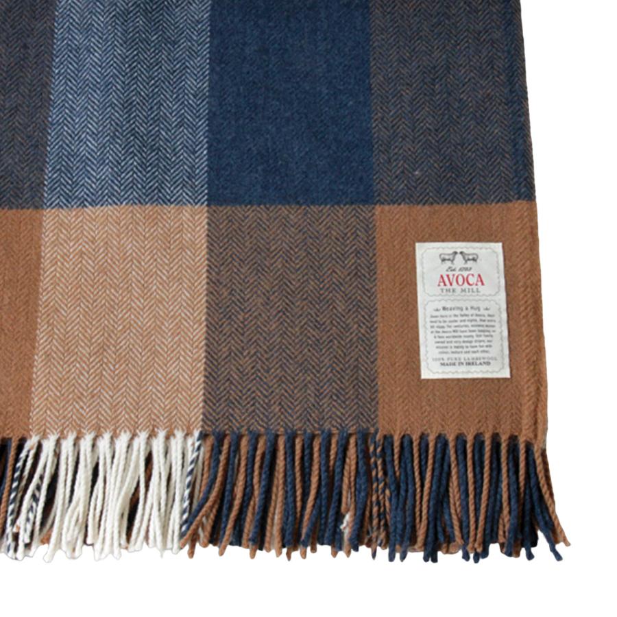 AVOCAアヴォカ　ブランケット　ストール　モヘア　ウール　チェック柄 AVOCA アヴォカ ストール マフラー ブランケット ひざ掛け