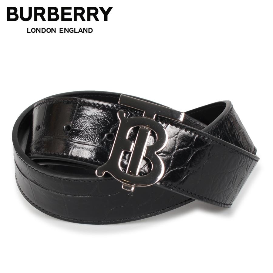 BURBERRY バーバリー ベルト レザーベルト メンズ BELT ブラック 黒