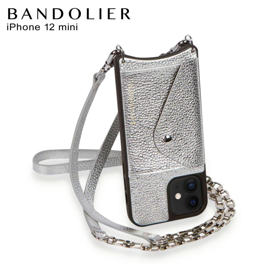 バンドリヤー BANDOLIER iPhone12 mini ケース スマホ 携帯 ショルダー アイフォン メンズ レディース LENA SIDE  SLOT MTSILVER シルバー 14LEN :bdl-14len-mtslv-12m-j:シュガーオンラインショップ - 通販 -