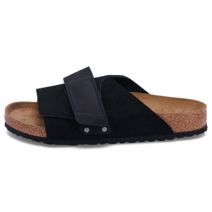 BIRKENSTOCK ビルケンシュトック サンダル キョウト メンズ ベロア ヌバックレザー 普通幅 KYOTO ブラック 黒｜sugaronlineshop｜03