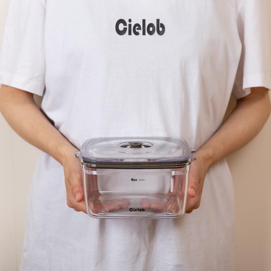 Cielob（セーロブ） 真空保存容器 電動バキュームポンプ 4点セット