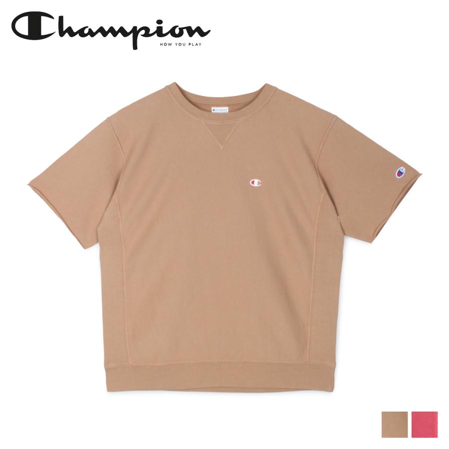 チャンピオン Champion スウェット トレーナー 半袖 メンズ Reverse Weave Half Sleeve Crew Neck Sweatshirt ピンク ブラウン C3 R009 3 2 新入荷 Chm C3 R009 シュガーオンラインショップ 通販 Yahoo ショッピング