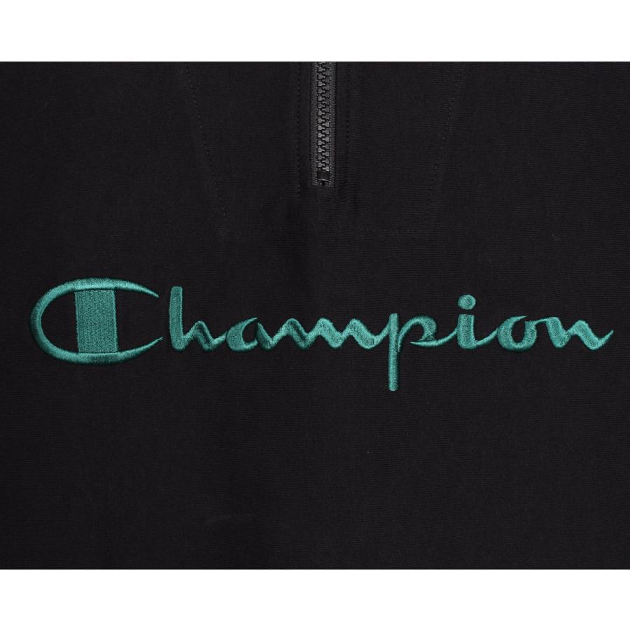 チャンピオン Champion Tシャツ 半袖 リバースウィーブ メンズ REVERSE WEAVE HALF ZIP T-SHIRT ブラック ホワイト ネイビー パープル C3-R315｜sugaronlineshop｜10