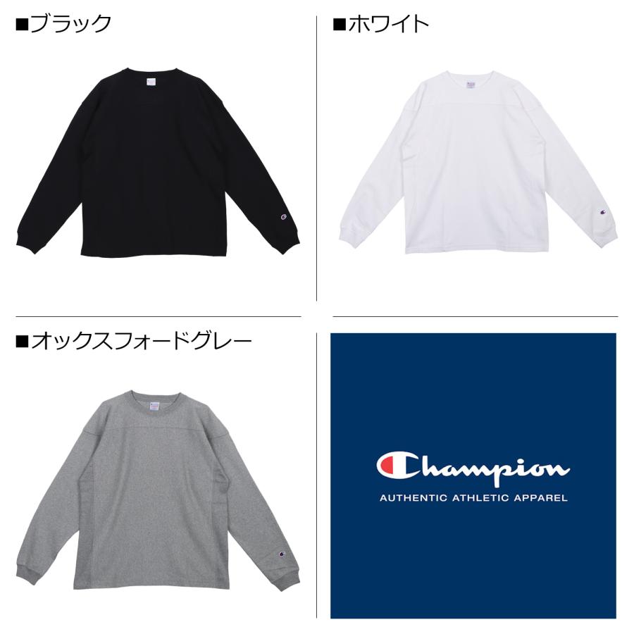 Champion チャンピオン リバースウィーブ Tシャツ 長袖 ロンT カットソー メンズ 無地 REVERSE WEAVE LONG SLEEVE T-SHIRT ブラック ホワイト グレー C3-Y414｜sugaronlineshop｜05