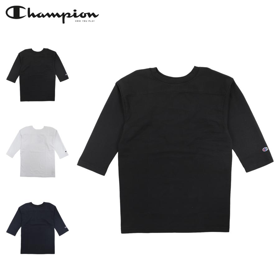 Champion チャンピオン C5-P405 T1011 3/4スリーブ フットボール Tシャツ MADE IN USA【Cx】【T】｜五分袖 半袖 クルーネック メンズ トップス 大きいサイズ ロゴ ブランド おしゃれ Champion（チャンピオン） Tシャツ 5分袖 半袖 フットボール MADE