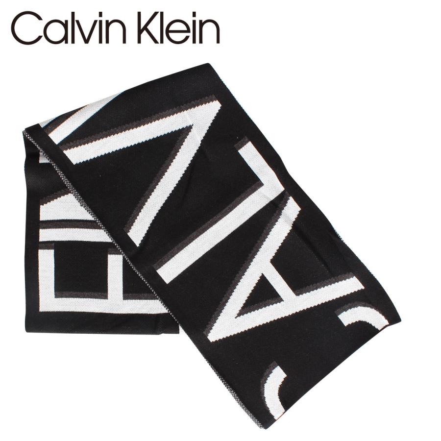 Calvin Klein カルバンクライン マフラー スカーフ メンズ Muffler ブラック 黒 1ck0148 Clk 1ck0148 シュガーオンラインショップ 通販 Yahoo ショッピング