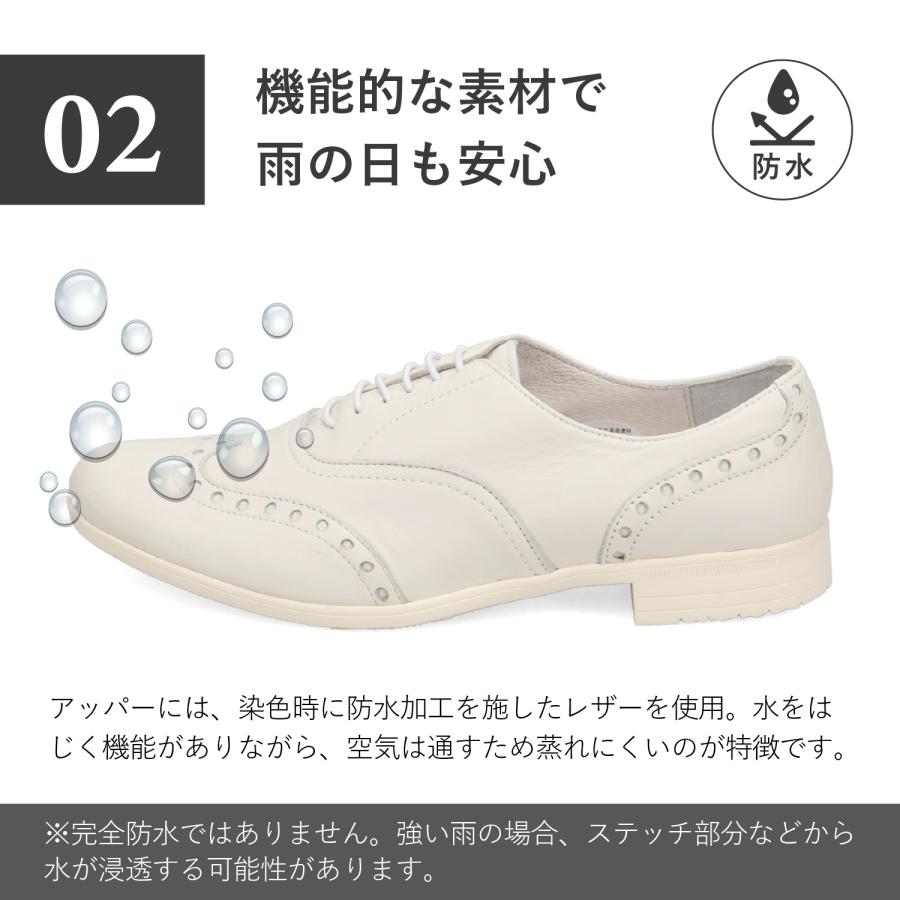 ショセ chausser トラベル シューズ ウィングチップ レースアップ レディース 本革 Eワイズ 日本製 WING TIP TR-004_6