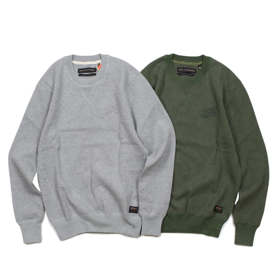 Deus Ex Machina デウスエクスマキナ トレーナー スウェット メンズ Brigade Training Crew グレー グリーン Dmp Deus Dmp シュガーオンラインショップ 通販 Yahoo ショッピング