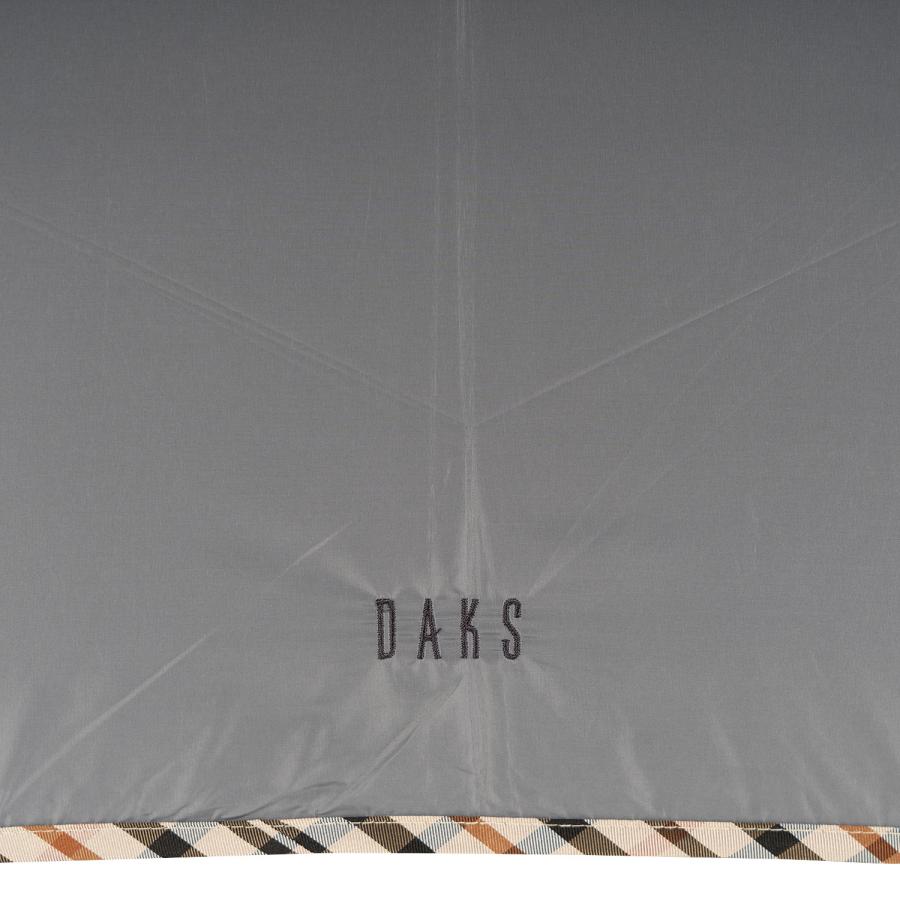 DAKS ダックス 雨傘 折りたたみ ミニ メンズ 60cm 日本製 軽量 グラスファイバー FOLDING UMBRELLA グレー 0416-05｜sugaronlineshop｜10