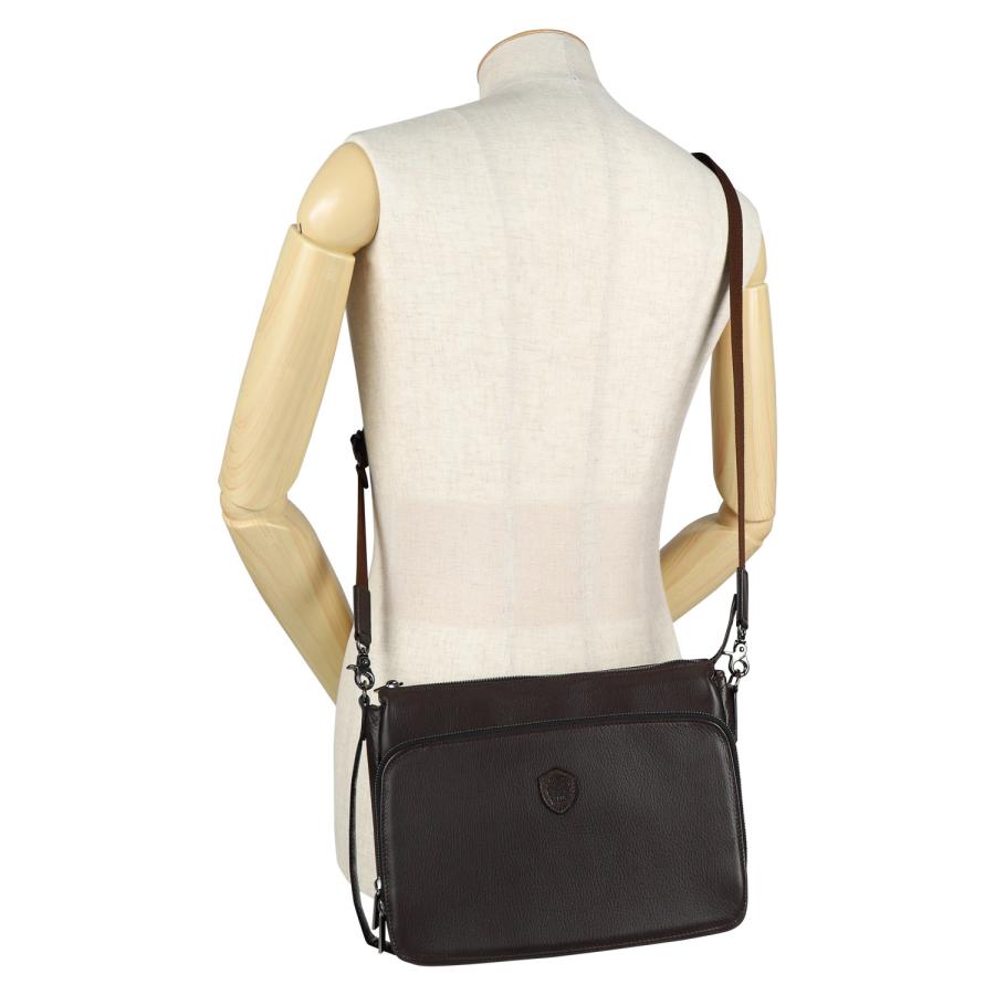 DAKS ダックス ショルダーバッグ メンズ 本革 斜め掛け 小さめ