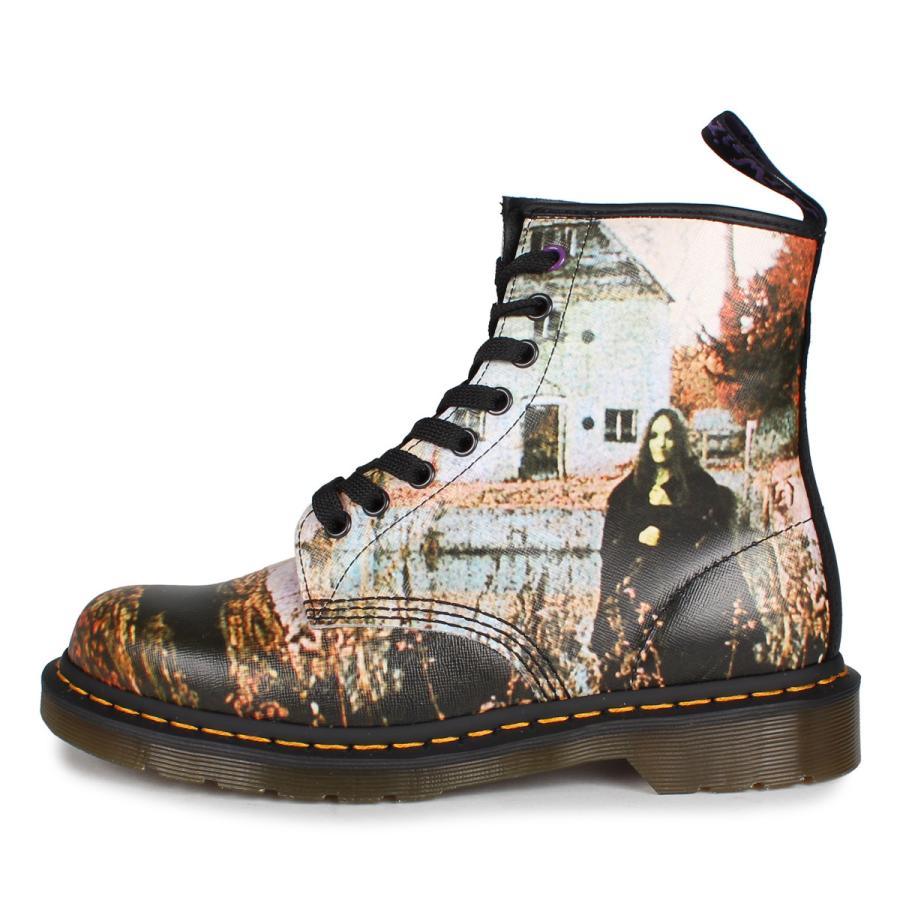 人気定番 Dr Martens Black Sabbath ドクターマーチン ブラックサバス 1460 プリント 8ホール レザーブーツ 総柄 革靴 シューズ メンズ レディース 高質で安価 Todomundo Org
