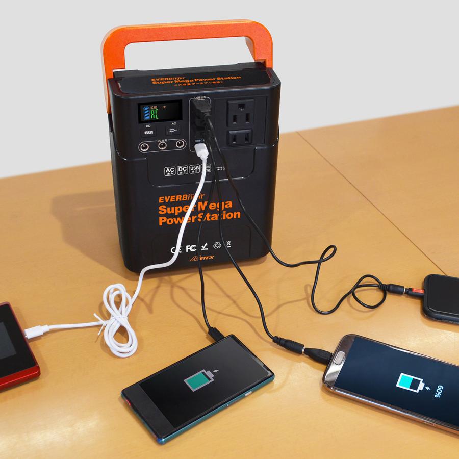 EVERBright エバーブライト ポータブル電源 蓄電池 充電器 大容量 家庭