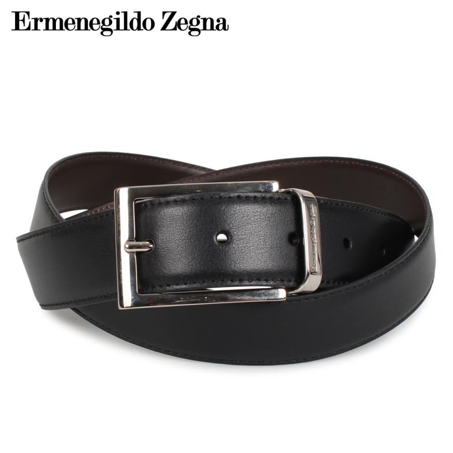 Ermenegildo Zegna エルメネジルドゼニアベルト レザーベルト 本革