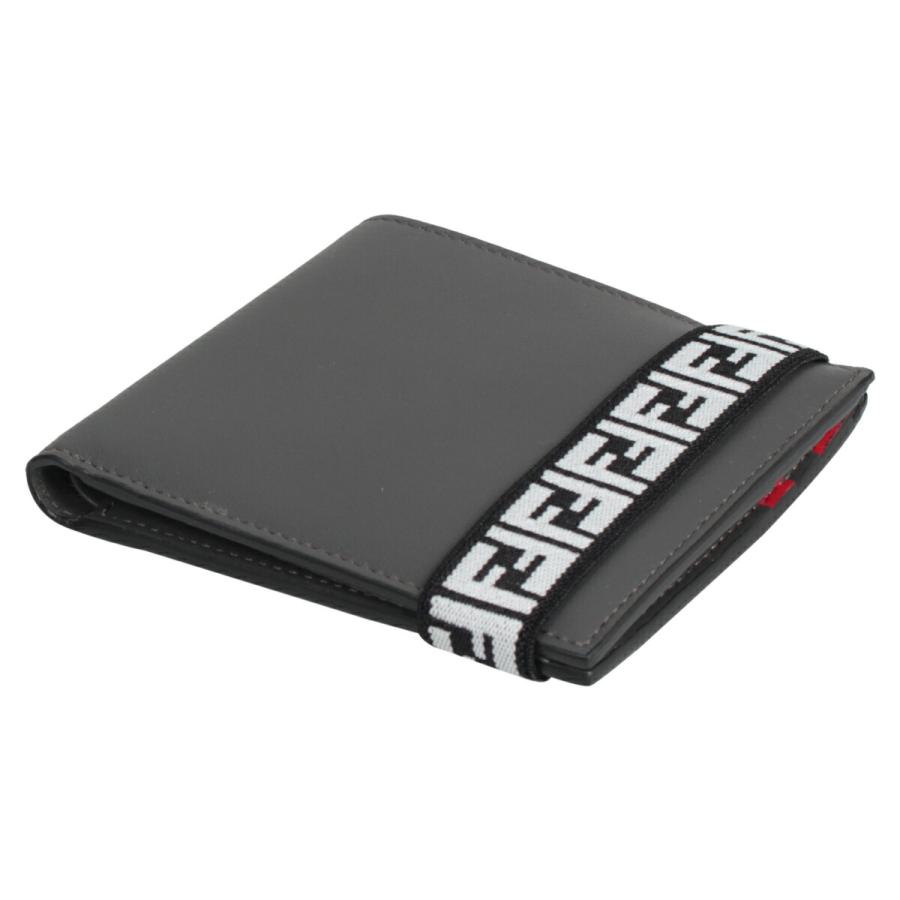 FENDI フェンディ 財布 二つ折り メンズ BI-FOLD WALLET グレー FENDI フェンディ 財布 二つ折り メンズ BI-FOLD WALLET グレー
