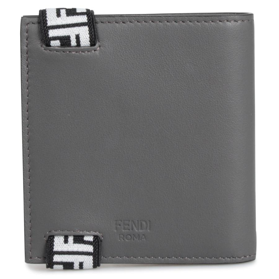 FENDI フェンディ 財布 二つ折り メンズ BI-FOLD WALLET グレー FENDI フェンディ 財布 二つ折り メンズ BI-FOLD WALLET グレー