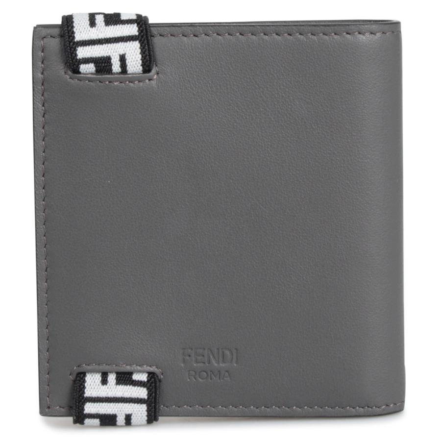 FENDI フェンディ 財布 二つ折り メンズ BI-FOLD WALLET グレー 7M0277 A8VC｜sugaronlineshop｜03