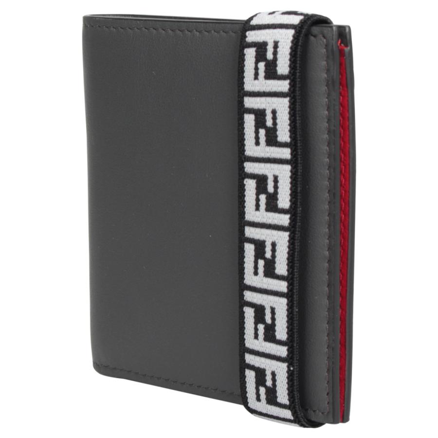 FENDI フェンディ 財布 二つ折り メンズ BI-FOLD WALLET グレー FENDI フェンディ 財布 二つ折り メンズ BI-FOLD WALLET グレー