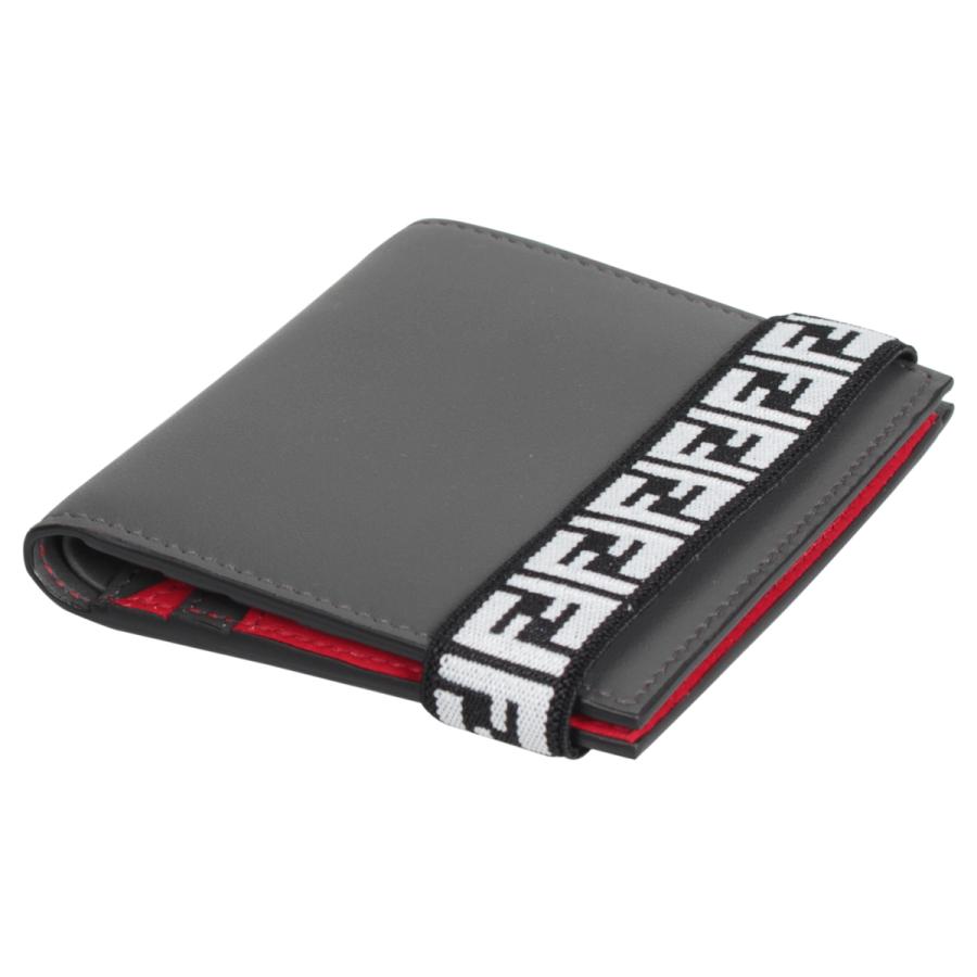 FENDI フェンディ 財布 二つ折り メンズ BI-FOLD WALLET グレー FENDI フェンディ 財布 二つ折り メンズ BI-FOLD WALLET グレー