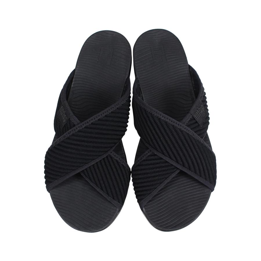 フィットフロップ FitFlop サンダル コンフォートサンダル アートニット レディース ARTKNIT CROSS SLIDE ブラック 黒 Q85｜sugaronlineshop｜05