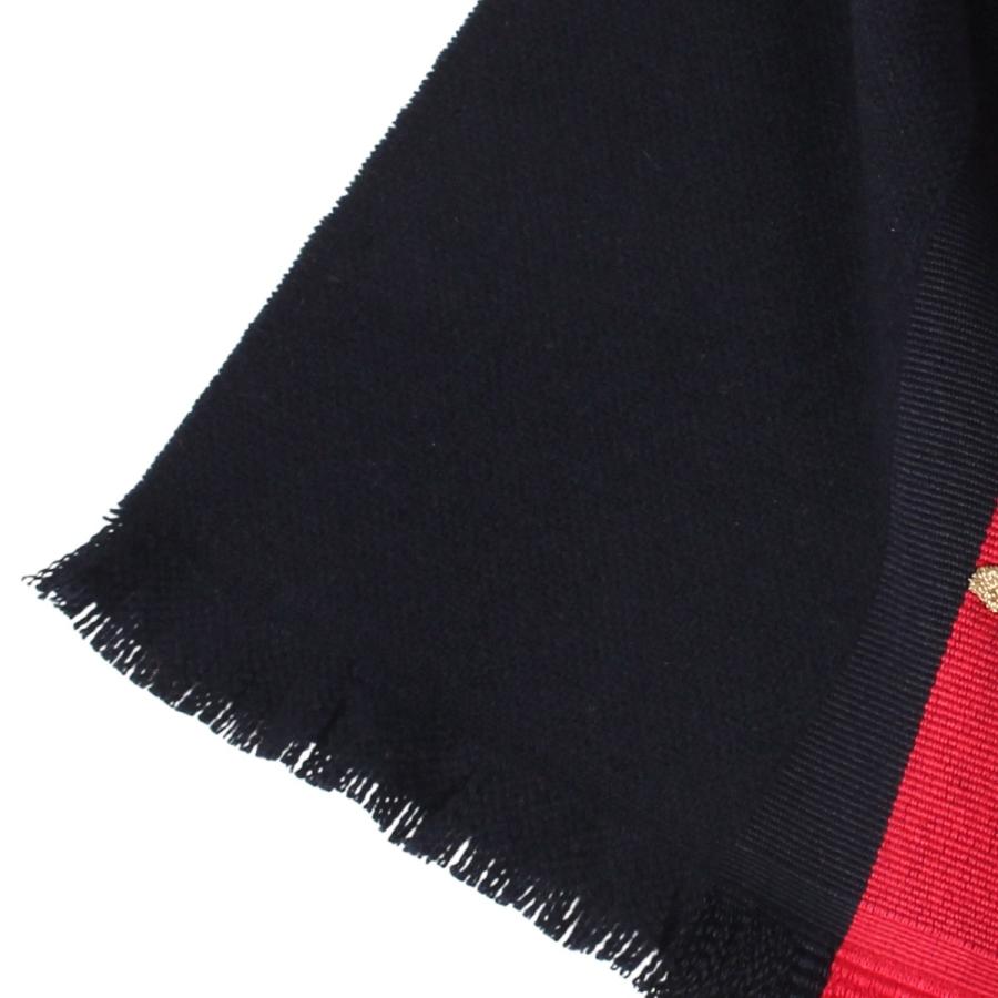 Gucci グッチ マフラー ストール メンズ レディース カシミア ウェブストライプ Sc Strong Bee Scarf ダーク ブルー g487 Gc g487 シュガーオンラインショップ 通販 Yahoo ショッピング