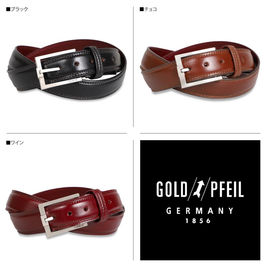 GOLD PFEIL ゴールドファイル ベルト メンズ 本革 LEATHER BELT GOLD PFEIL ゴールドファイル ベルト メンズ 本革 LEATHER BELT